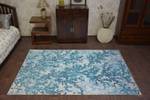 Teppich Acryl Beyazit 1813 Blue Blau - Kunststoff - Textil - 80 x 1 x 150 cm