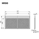 Bodenschutz für Möbel 8479823 Tiefe: 100 cm