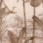 Papier peint deco jungle Marron - Papier - 159 x 280 x 1 cm