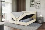 Boxspringbett IDRIKO Ecru - Breite: 140 cm - H4