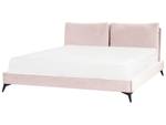 Doppelbett MELLE Schwarz - Pink - Breite: 196 cm