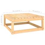 Garten-Lounge-Set (11-teilig) 3009730-2 Grau - Holz