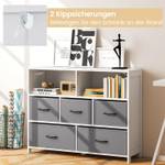 Aufbewahrungsschrank VL32396IT Grau - Holzwerkstoff - 30 x 78 x 100 cm