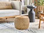 Pouf HAIPHONG Beige - Bleu - Fibres naturelles - 40 x 30 x 40 cm