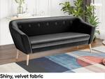 Sofa Doris (3-Sitzer) Schwarz