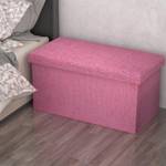 Sitzbank Sitzhocker Sitzwürfel Fußhocker Pink - Textil - 78 x 38 x 38 cm