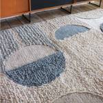 Abstrakter Teppich Blau-Beige 170x240