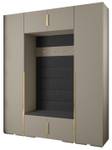 Garderobe Inova 1 Z13 Schwarz - Gold - Grau - Gold