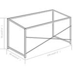 Computer Tisch Weiß - Holzwerkstoff - Massivholz - 120 x 70 x 120 cm