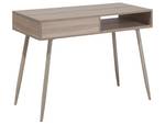 Bureau DEORA Marron - Blanc - Bois manufacturé - 100 x 76 x 48 cm