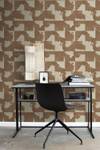 papier peint imitation peau de vache 733 Marron - Fibres naturelles - Textile - 53 x 1005 x 1005 cm