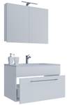 3-pièces lavabo Badinos SC Blanc crème - Blanc - Largeur : 60 cm