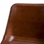 Lot de 2 chaises en cuir Marron - Cuir véritable - 50 x 77 x 45 cm