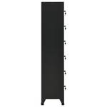 Schließfachschrank 294428-1 Schwarz - Tiefe: 40 cm