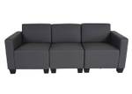 3-Sitzer Sofa Lyon Grau - Kunstleder - 193 x 76 x 72 cm