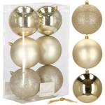 Weihnachtsbaumkugeln-Set 6 Stück Gold