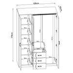 Kleiderschrank Bodolz Breite: 120 cm - 3 Türen