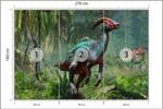 Papier Peint DINOSAURE Plantes Nature 270 x 180 x 180 cm