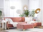 Modulsofa ABERDEEN 2-tlg Gold - Pink - Breite: 267 cm