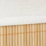 Regalkorb Set Bambus dreiteilig Braun - Weiß - Bambus - Holzwerkstoff - Textil - 32 x 13 x 22 cm