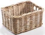 Aufbewahrungskorb ROUNDKUBU S Grau - Rattan - 30 x 20 x 40 cm