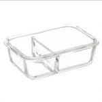 Lunch-Box aus 2-F盲cher, Glas, 1