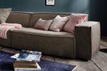 Sofa SAMU Riesensofa Stoff Braun