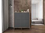 Highboard APOLLO Graphit - Eiche Wotan Dekor