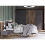 Schlafzimmer Valerie 11-1 mit LED Grau - Holzwerkstoff - 270 x 210 x 60 cm