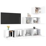 TV-Schrank 4er Set D326 Reinweiß