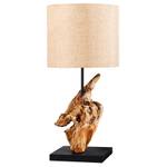 Tischlampe HYPNOTIC Beige - Schwarz - Holz - 27 x 58 x 27 cm