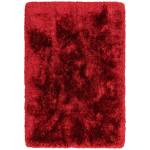 Tapis shaggy tufté main confort SPLASH Rouge - 70 x 140 cm