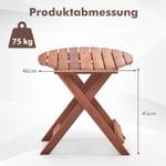 Gartentisch TI93738DE Braun - Holzwerkstoff - 46 x 45 x 46 cm