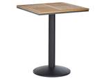 Table de jardin PALMI Noir - Marron - Matière plastique - 60 x 75 x 60 cm