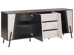 Sideboard BLACKPOOL Schwarz - Grau