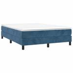 Boxspringbett 3017513-4 Dunkelblau - 203 x 25 cm