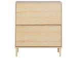 Schuhschrank NORRIS Braun - Holzwerkstoff - 80 x 90 x 24 cm