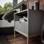 Nachttisch CORTADO GOLD S54 Grau