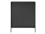 Highboard LIOUBA Schwarz - Holzwerkstoff - 39 x 125 x 104 cm