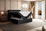 Boxspringbett OTTA Schwarz - Breite: 120 cm - H4