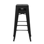 Tabouret de bar Indus (Lot de 2) Noir