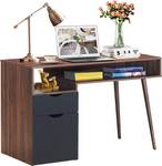 Schreibtisch mit Schrank Braun - Holzwerkstoff - 55 x 78 x 120 cm