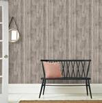 Vliestapete Holz Deluxe Beige - Papier - Kunststoff - Textil - 52 x 52 x 1000 cm