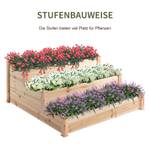 Hochbeet 845-451 Braun - Holzwerkstoff - 124 x 56 x 124 cm