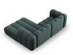 modulares Ecksofa LUPINE 3 Sitzplätze Hochglanz Petrol