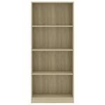 Bücherregal 3016500-4 Eiche Sonoma Dekor - 60 x 142 cm