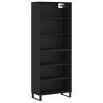 Highboard DE7567 Schwarz - Holzwerkstoff - 33 x 180 x 70 cm