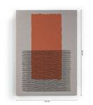 Leinwand 60x40 Sand geometrisch Textil - 3 x 60 x 40 cm