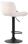 Tabouret de bar Lentini Lot de 2 Blanc crème