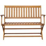 Banc de jardin 44132 Marron - Bois massif - Bois/Imitation - 120 x 89 x 120 cm